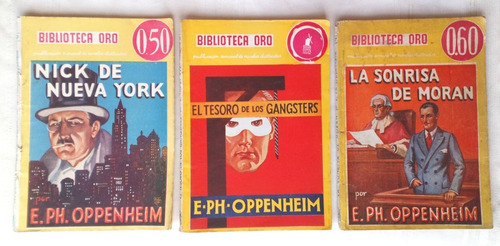 E Ph Oppenheim 3 Novelas Vintage Ilustradas / N Molino Bo