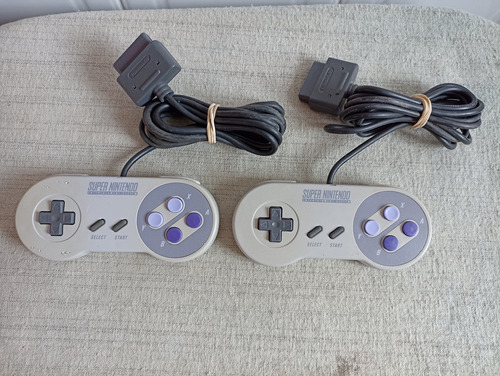 Par De Controles Super Nintendo Snes Originales