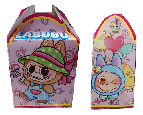 Labubu Chabubu Muñecos El Set 40 Dulceros Cajitas Bolo Feliz