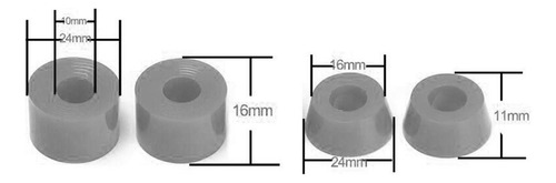 2 Conjunto De 3 Arandelas Para Ruedas De Skate, 2 Piezas