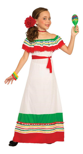 Disfraz Niña Vestido Mexicano