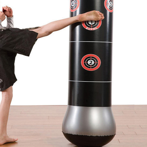 Bolso De Boxeo Inflable For Niños Entrenando Pateando