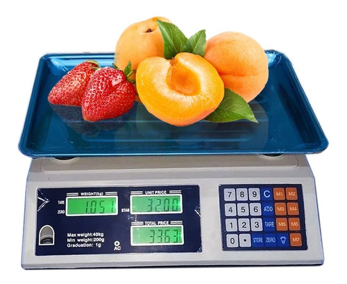 Balanza 40kg Plato Electronica Digital Comercial Tcweb