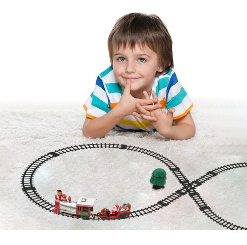 Christmas Train With Toy Lights And Sounds