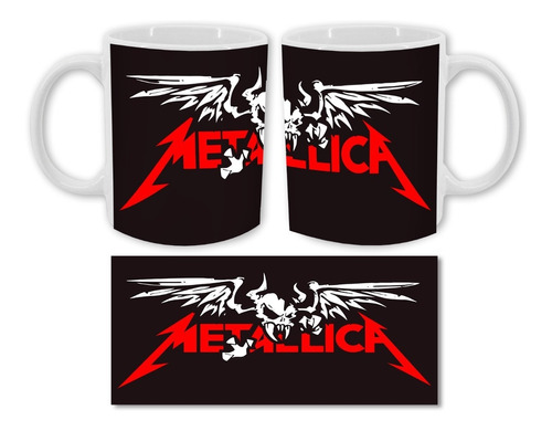 Mug Pocillo Taza Metallica Banda De Rock Personalizado