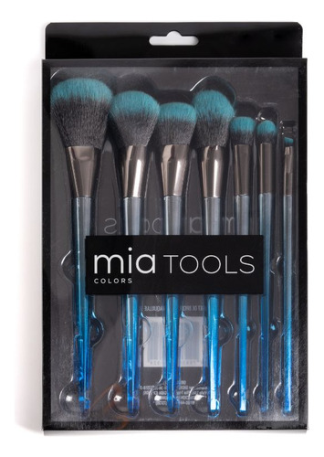 Mia Colors Tools Kit De Brochas Para Maquillaje 7 Unid