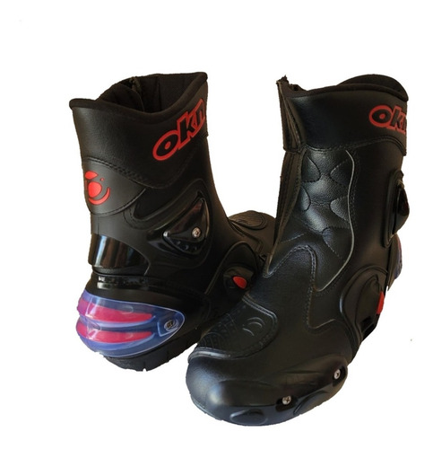 Imagen 3 de 6 de Botas Motociclismo Okinoi Protecciones Vidriera Beitia Motos