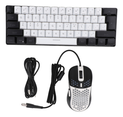 Teclado Y Ratón Led Multicolor Con Iluminación Rgb De 61 Tec