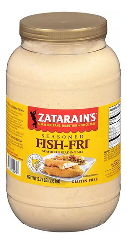 Sazonador Empanizador Pescados Mariscos Zatarains 2.6kg