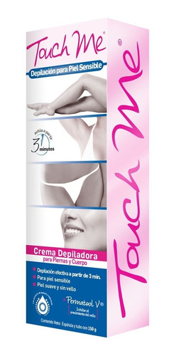 3 Pzas De Crema Depiladora Touch Me Piel Sensible 150gr