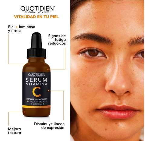 Imagen 3 de 7 de Kit 3 Serums: Vitamina C + Ácido Hialurónico + Niacinamida