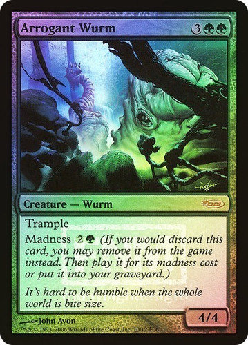 Magic Arrogant Wurm (fnm) Promo (foil)