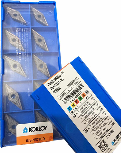 Korloy Vnmg160404-hs Pc5300 Para Aceros, Inox, Fundicion