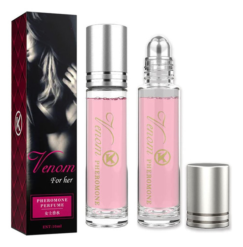 Perfume De Feromonas Para Mujer, 2 Piezas, Perfume De Ferom.