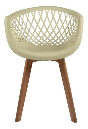 Imagem 3 de 4 de 5 Cadeiras Web Cloe Clarice Sidera Base Wood