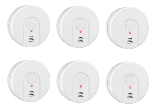 Pack 6 Alarmas Detectoras De Humo