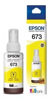 Tinta Epson T673 Amarillo L1800 L805 L850 L810 L800 Original