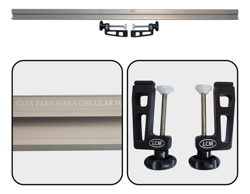 Trilho Guia 1 Metro Para Serra Circular Manual Com Grampos