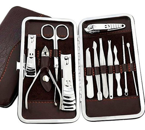 Estojo De Unhas Completo Com 12 Peças Portátil Para Pedicure