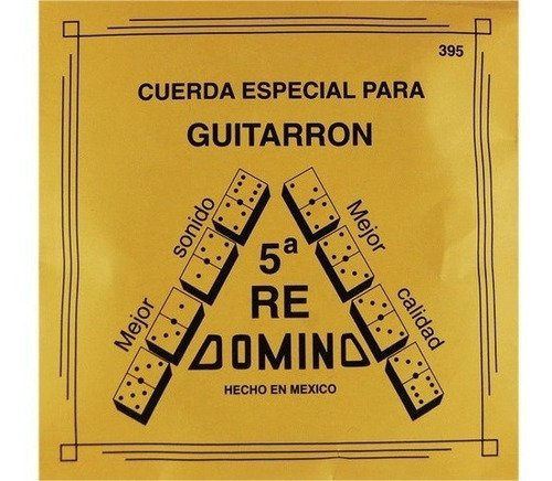 12 Cuerdas Domino 5a Para Guitarrón Plata 395