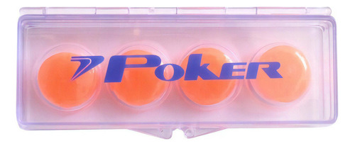 Protetor De Ouvido Poker Silicone Soft Laranja