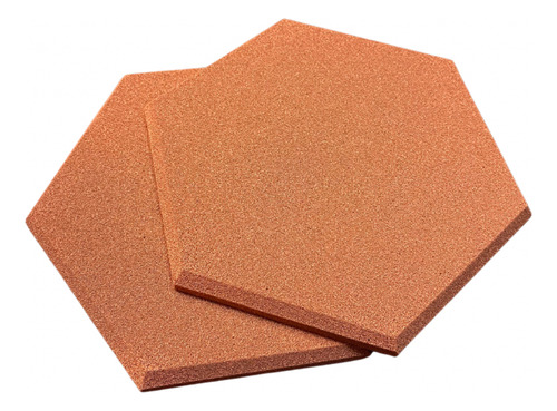 Espuma Acústica Hexagonal 30cmx2cm C/50 Placas Laranja