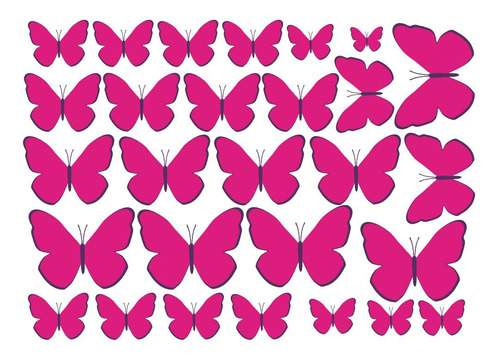 Impresión Comestible En Oblea De Arroz Delgada Mariposas