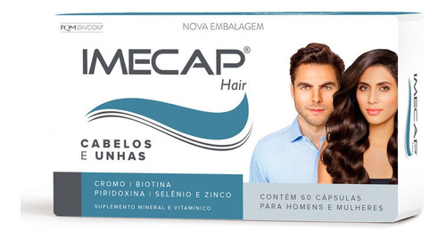 Imecap Hair 60 Cápsulas Evita Queda De Cabelo X