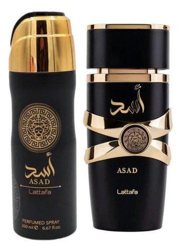 Lattafa Asad Estuche Edp 100ml+200ml Desodorante Hombre
