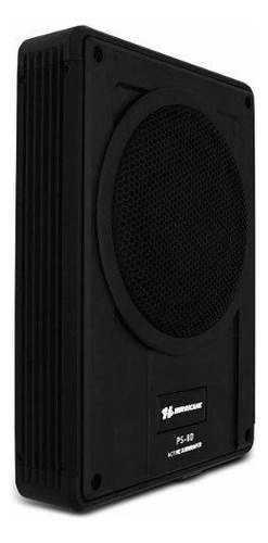 Subwoofer Caixa Amplificada Slim Ps8d Hurricane 200w Rms Cor Preto