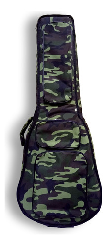 Funda Para Guitarra Electrica Lona Modelo Militar Camuflado