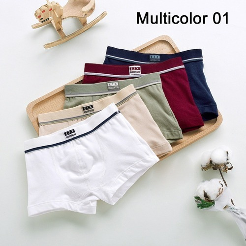 Calzoncillos Niños Boxer Algodón Transpirable 5pcs 2-16años
