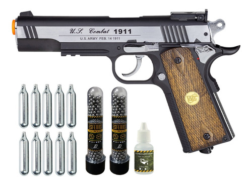 Pistola Airgun 1911 Co2 Special Metal Cal. 4.5mm Wingun