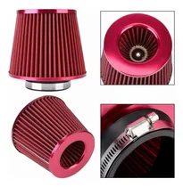 Comprar Filtro Aire Conico Deportivo Tuning 76mm Universal Rojo F500