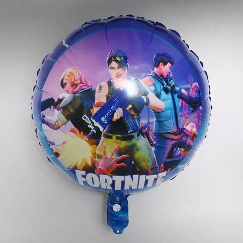 Globo Foil Metalizado Fortnite - Unidad