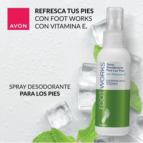 Desodorante Para Pies Y Calzado Mal Olor Sudor Foot Works Fragancia Mentol