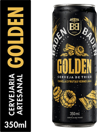 Cerveja Premium Baden Baden Golden 350ml - Pack 6 Unidades