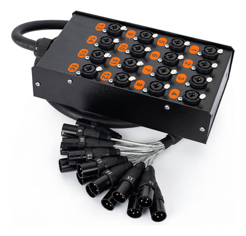 Medusa Com Multi Cabos 16 Vias Conectores Combo - 100 Metros