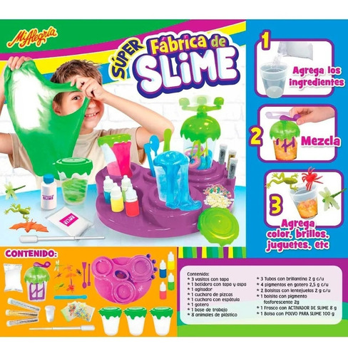 Set Fabrica De Slime Mutante Para Niños Mi Alegria Original