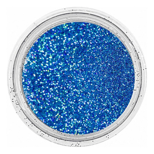 Glitter Azul Holográfico Ag 100g