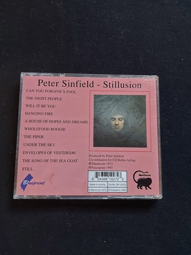 Cd Peter Sinfield Stillusion King Crimson Yes Genesis Camel (Usado)