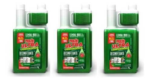 Kit Com 03 Ultra Desinfetante 1litro Procão