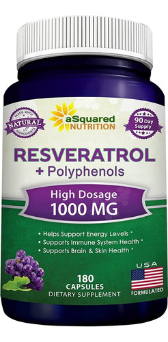 Resveratrol Asquared Nutrition - U - Unidad A $1466