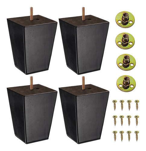 Patas De Madera Para Muebles De 5 Pulgadas Juego De 4 Pata