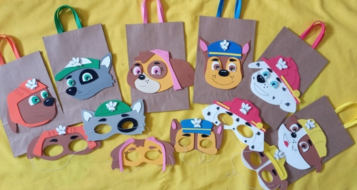 Imagen 2 de 9 de Cotillon Antifaz Paw Patrol Antifaces Patrulla Canina