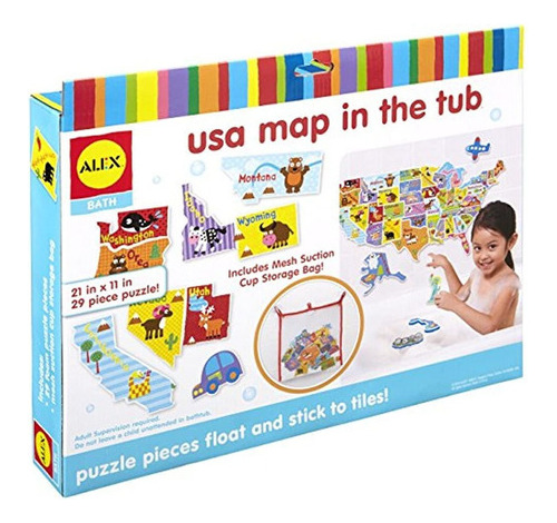 Alex Toys Rub A Dub Mapa De Ee. Uu. En La Bañera