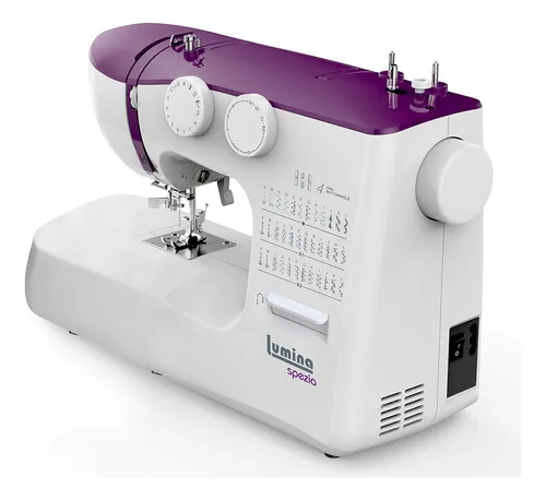 Maquina De Coser Familiar Lumina Spezia Color Uva Nueva