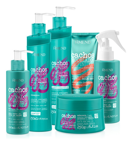 Kit Amend Cachos 6 Sh Con Mas Crespos Ativ Day After