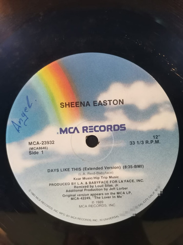 Sheena Easton High Energy Days Like This Vinilo Importado Lp (Usado)