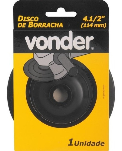 Disco De Goma Para Amoladora 115mm Vonder Fc